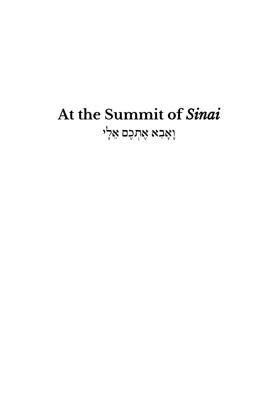 At the Summit of Sinai — original page